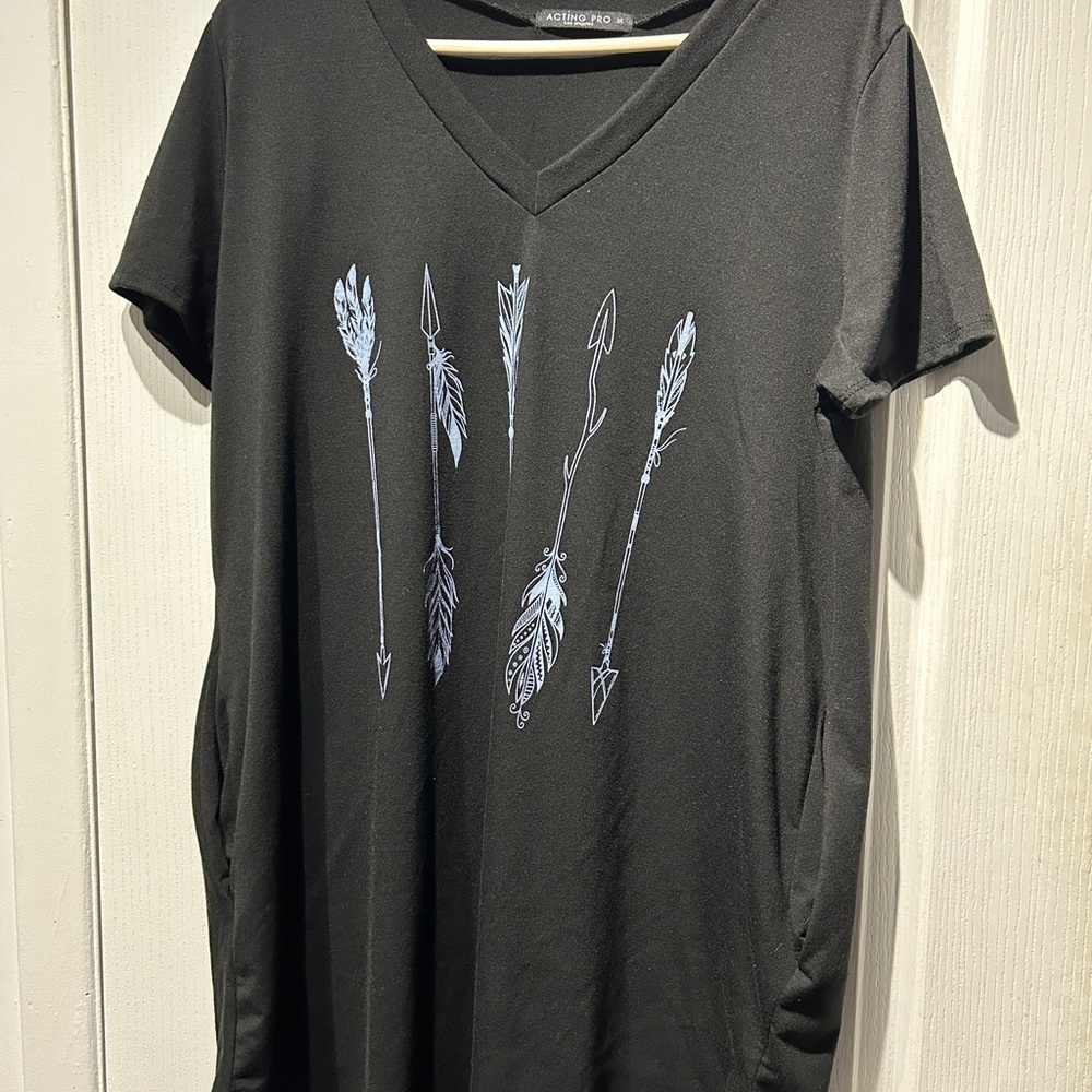 Tunic lenght black tops